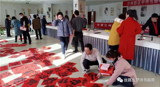 中国书画春节联欢晚会甘肃组委会、中国国际新闻杂志社等单位主办的第四届中国书画春晚甘肃会场新区分会场活动成功录制